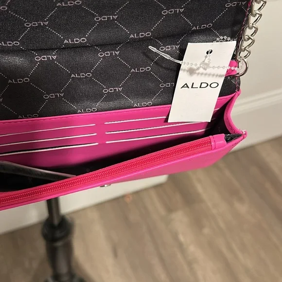 ALDO Pink Quilted Chain Shoulder Bag - Picture 7 of 11